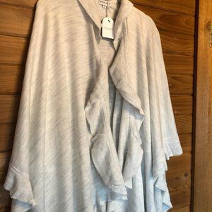 NWT! Stylish Wrap Shawl W/Ruffled Hem